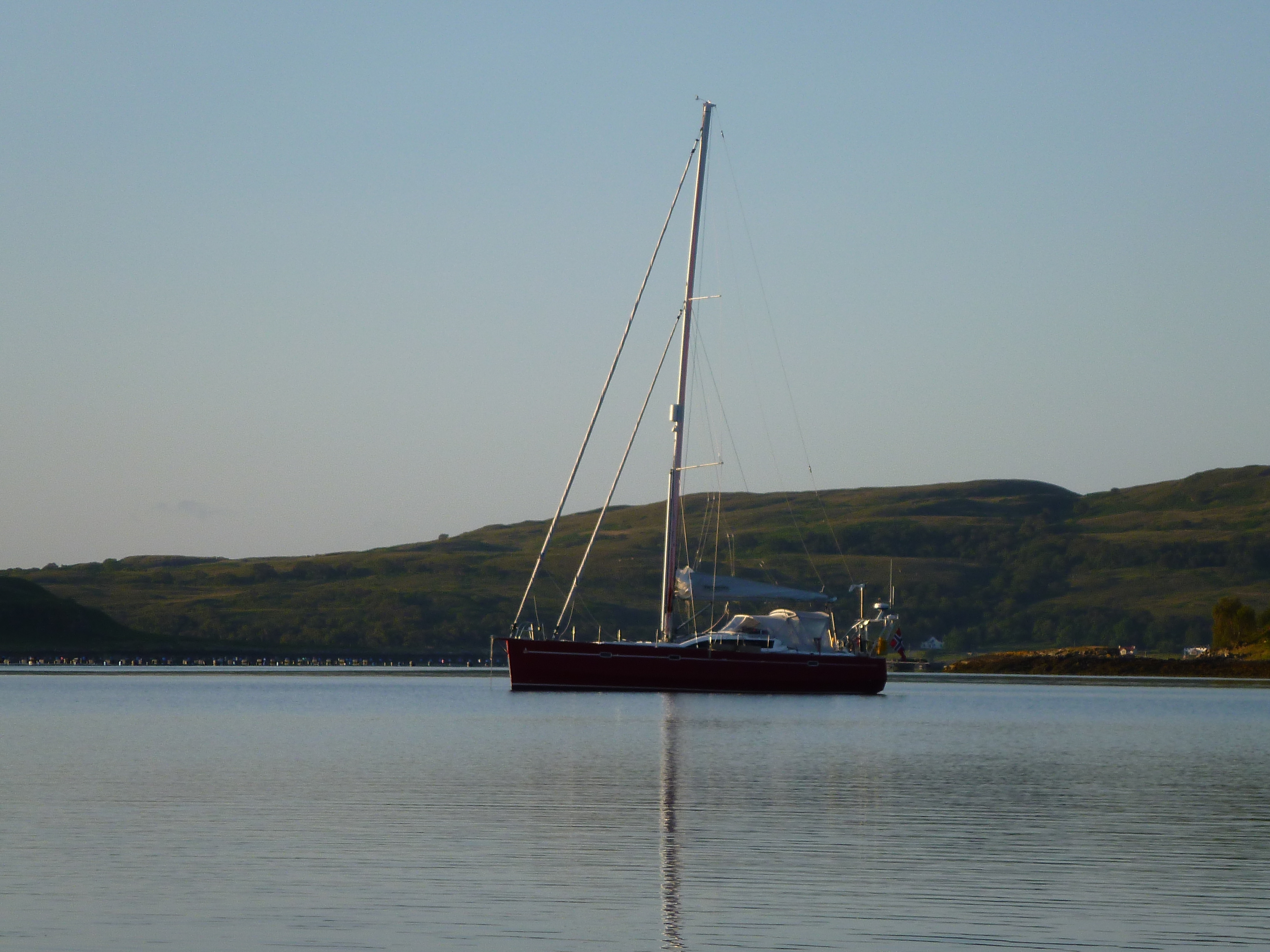 For anker ved Mull i Scotland, 2011